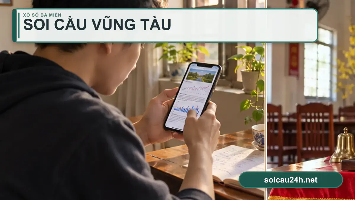 Minh họa dự đoán XSVT - Soi cầu xổ số Vũng Tàu theo phong cách xổ số Việt Nam.