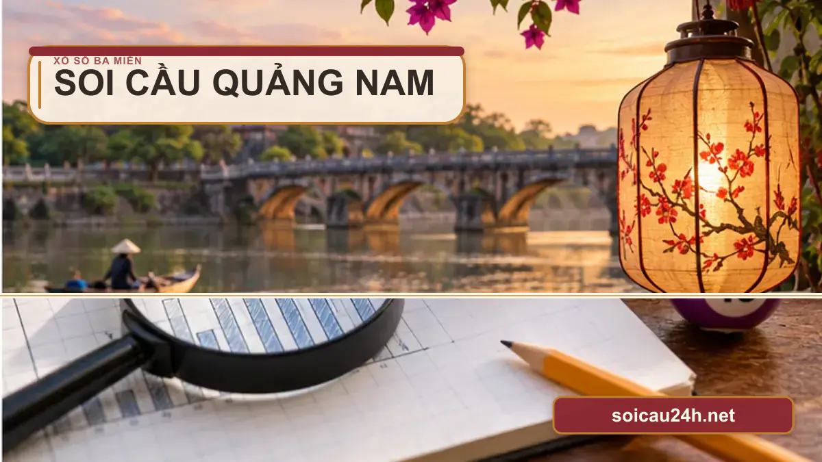 Minh họa dự đoán XSQNA - Soi cầu xổ số Quảng Nam theo phong cách xổ số Việt Nam.