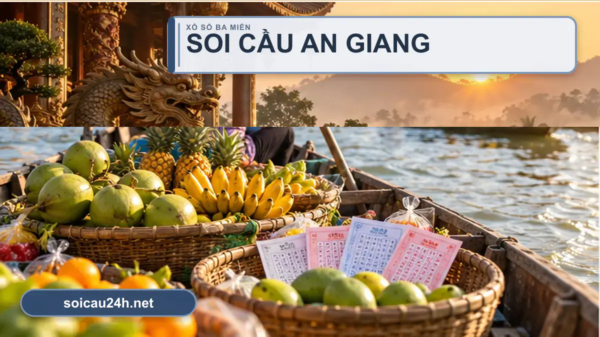 Minh họa dự đoán XSAG - Soi cầu xổ số An Giang theo phong cách xổ số Việt Nam.