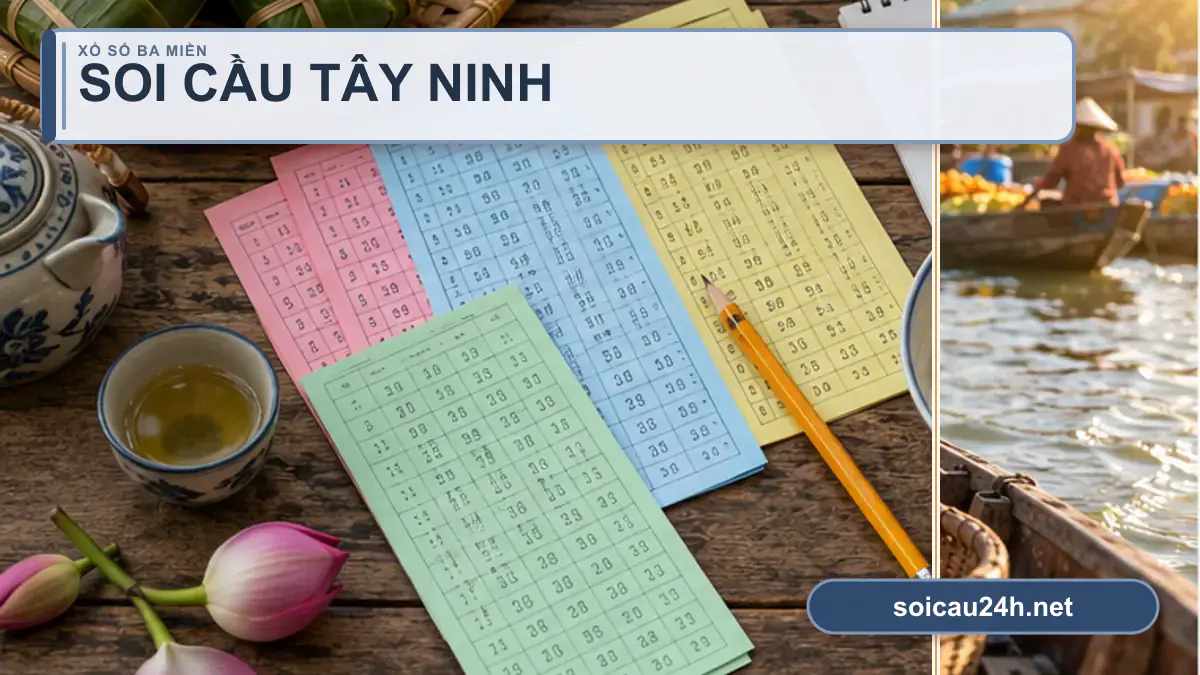 Minh họa dự đoán XSTN - Soi cầu xổ số Tây Ninh theo phong cách xổ số Việt Nam.