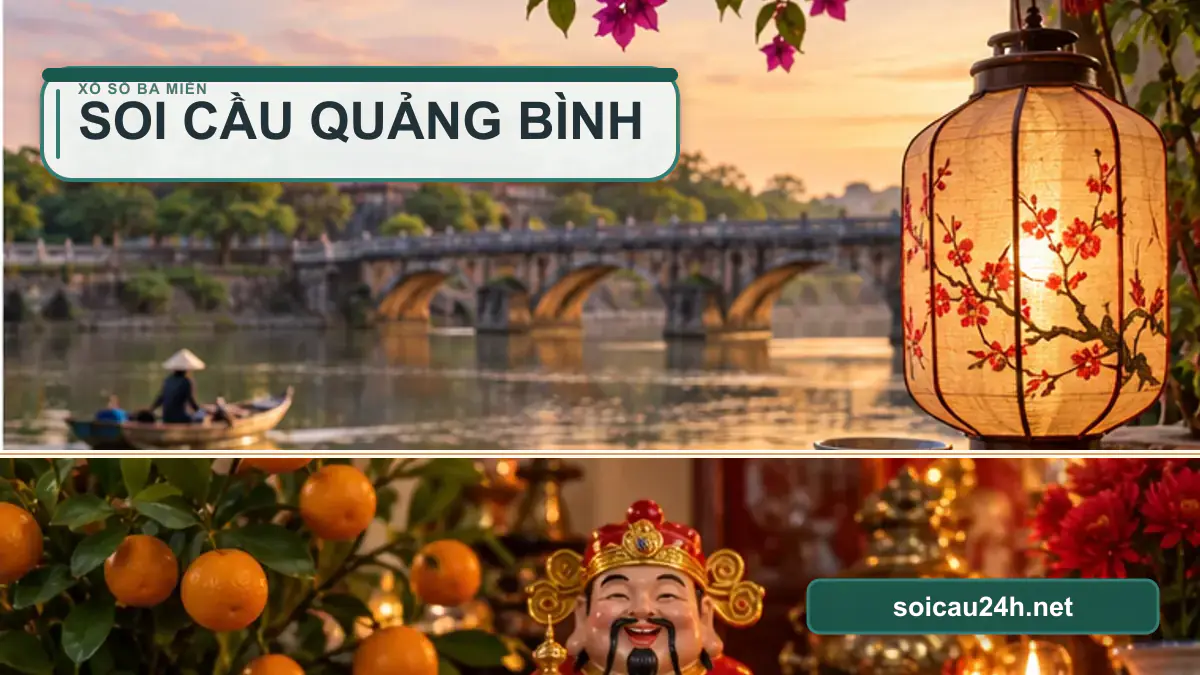 Minh họa dự đoán XSQB - Soi cầu xổ số Quảng Bình theo phong cách xổ số Việt Nam.