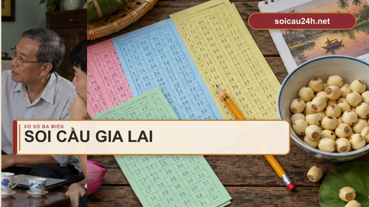 Minh họa dự đoán XSGL - Soi cầu xổ số Gia Lai theo phong cách xổ số Việt Nam.
