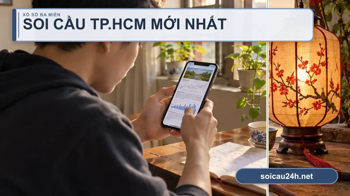 Minh họa dự đoán XSHCM - Soi cầu xổ số TP.HCM mới nhất theo phong cách xổ số Việt Nam.