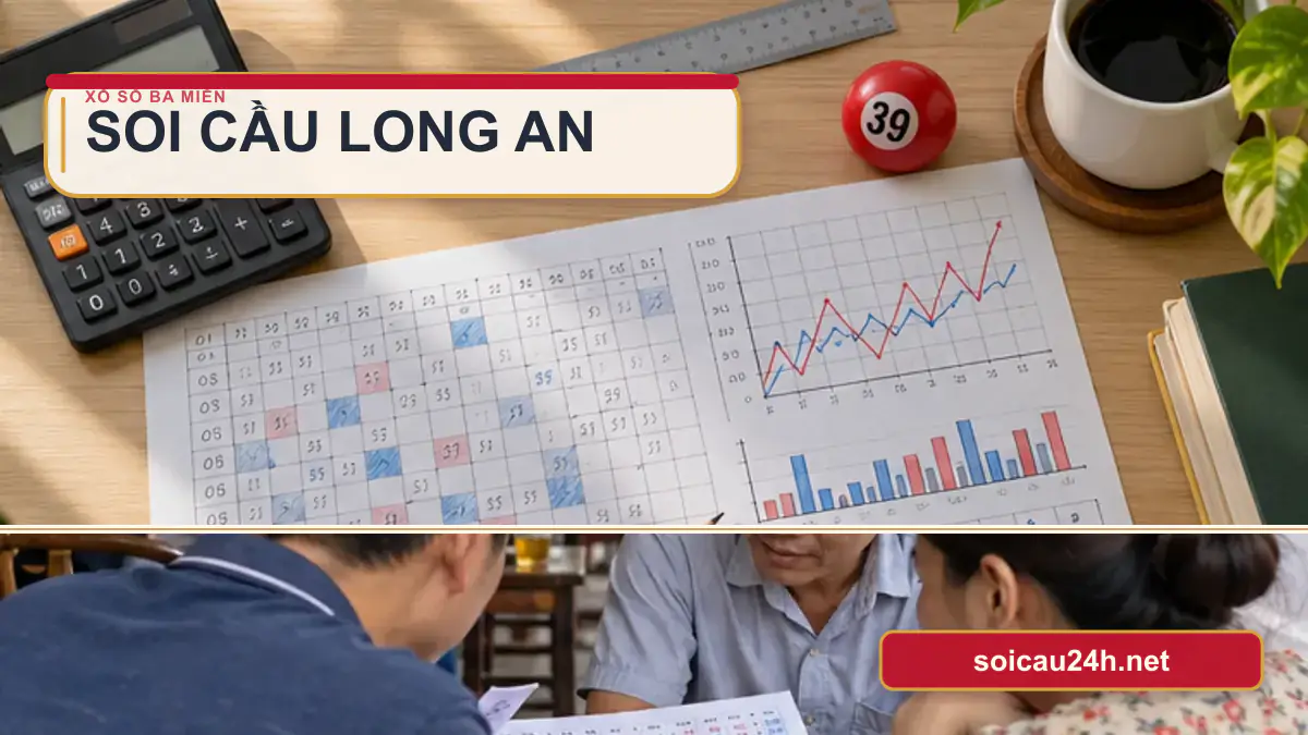 Minh họa dự đoán XSLA - Soi cầu xổ số Long An theo phong cách xổ số Việt Nam.