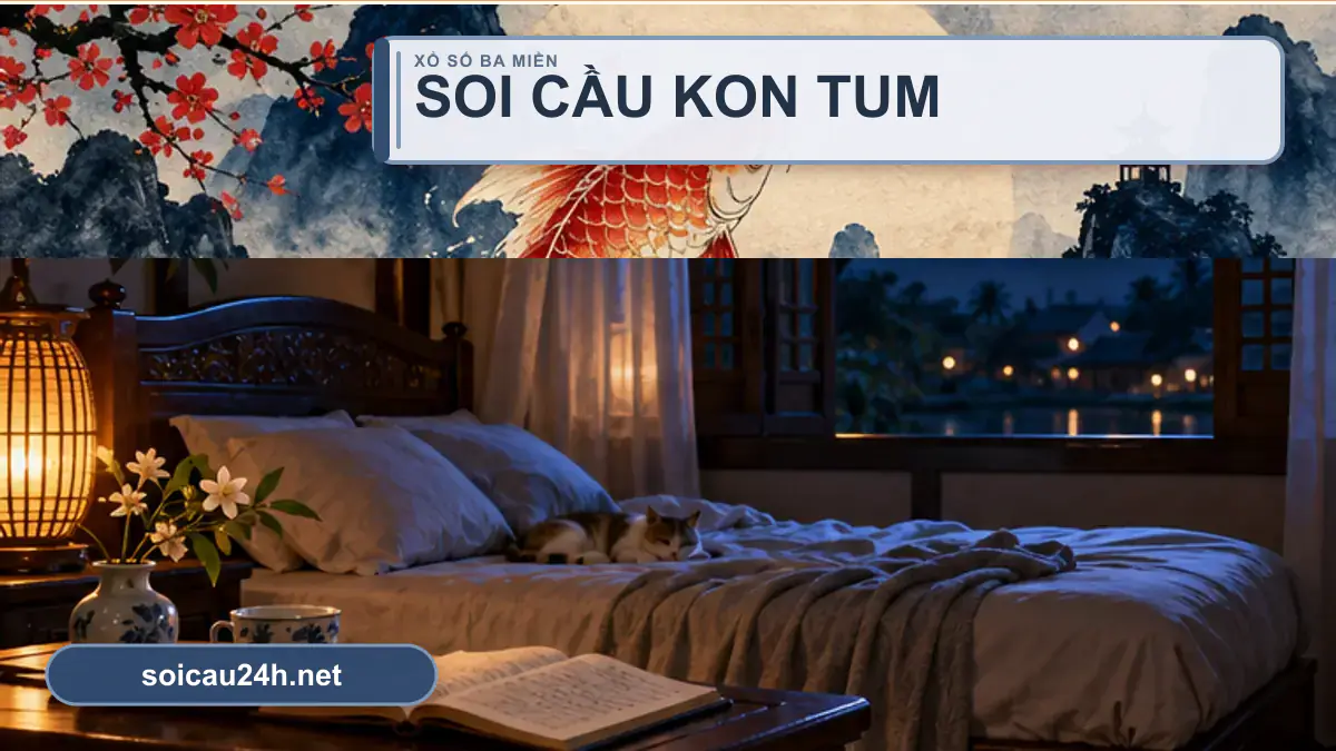 Minh họa dự đoán XSKT - Soi cầu xổ số Kon Tum theo phong cách xổ số Việt Nam.