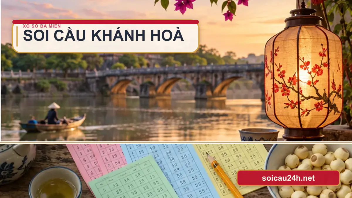 Minh họa dự đoán XSKH - Soi cầu xổ số Khánh Hoà theo phong cách xổ số Việt Nam.