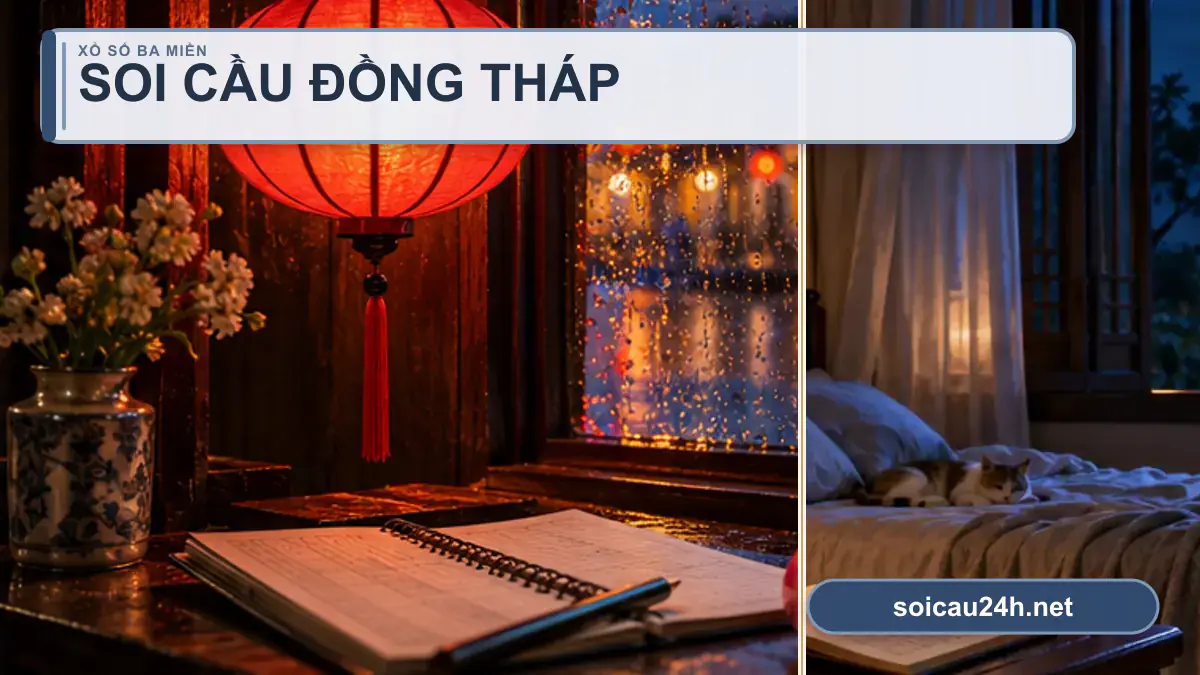 Minh họa dự đoán XSDT - Soi cầu xổ số Đồng Tháp theo phong cách xổ số Việt Nam.