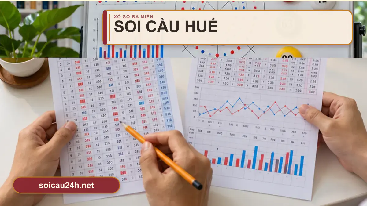 Minh họa dự đoán XSTTH - Soi cầu xổ số Huế theo phong cách xổ số Việt Nam.