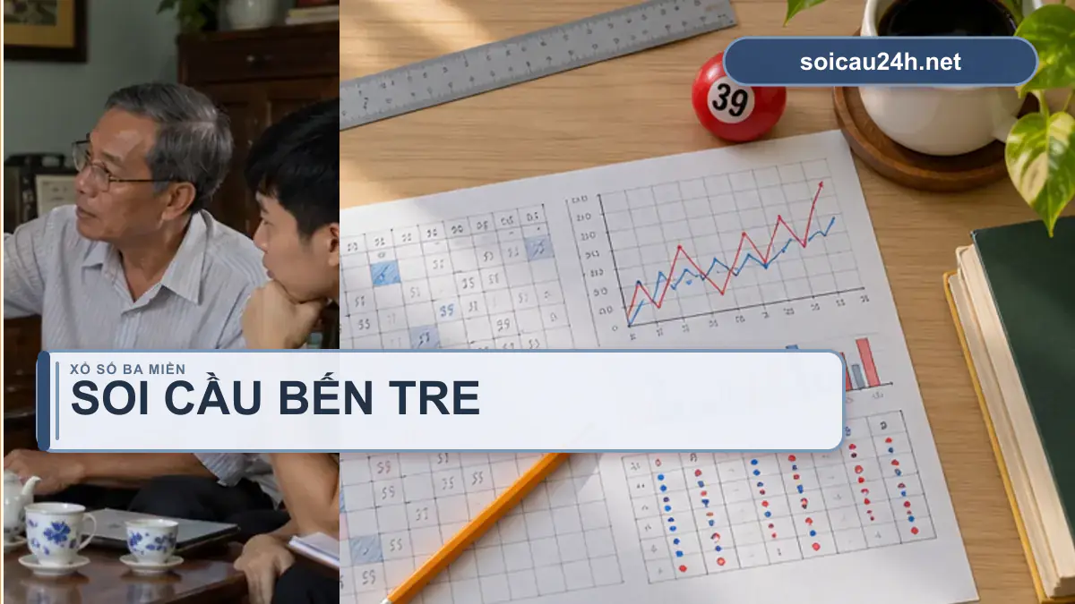 Minh họa dự đoán XSBTR - Soi cầu xổ số Bến Tre theo phong cách xổ số Việt Nam.
