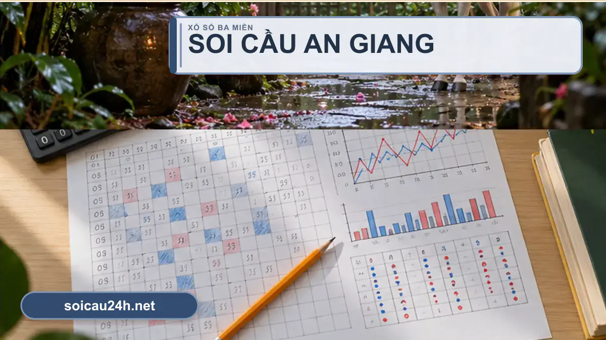 Minh họa dự đoán XSAG - Soi cầu xổ số An Giang theo phong cách xổ số Việt Nam.