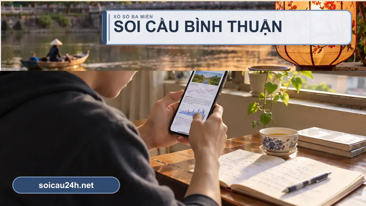 Minh họa dự đoán XSBTH - Soi cầu xổ số Bình Thuận theo phong cách xổ số Việt Nam.