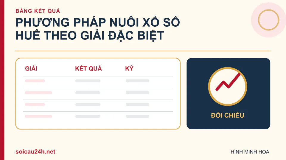 Hình minh họa Phương pháp nuôi xổ số Huế theo giải đặc biệt.
