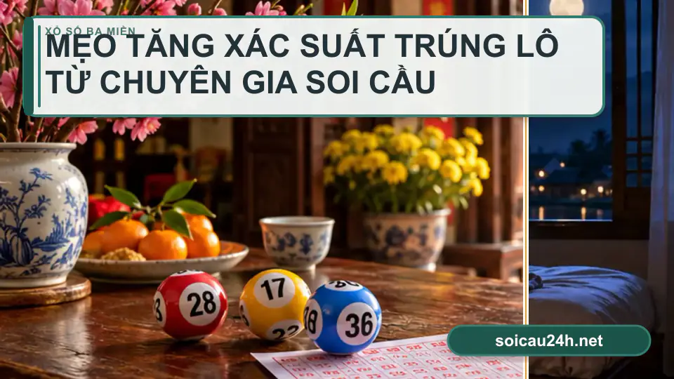 Minh họa minh họa mẹo tăng xác suất trúng lô từ chuyên gia soi cầu.