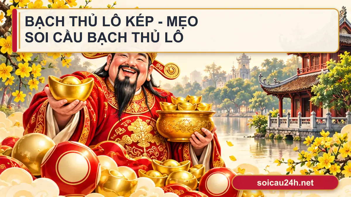 Minh họa bạch Thủ Lô Kép - Mẹo Soi Cầu Bạch Thủ Lô theo phong cách xổ số Việt Nam.