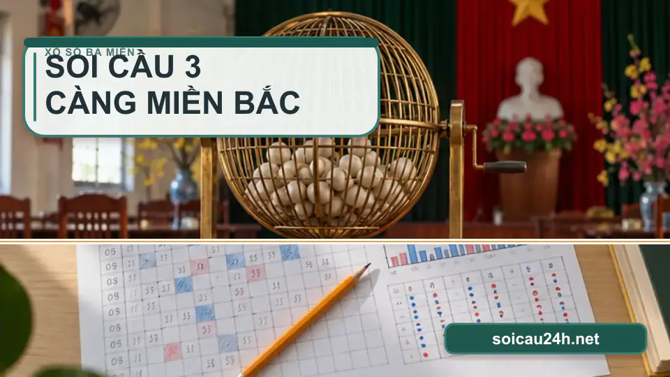 Minh họa minh họa soi Cầu 3 Càng Miền Bắc.