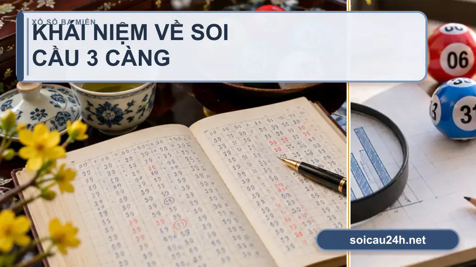 Minh họa minh họa khái Niệm Về Soi Cầu 3 Càng.