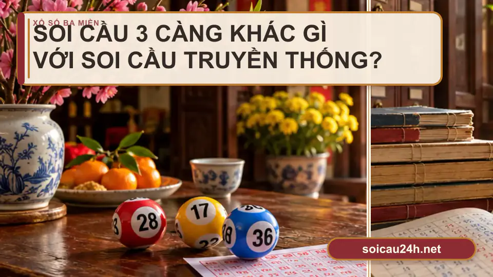 Minh họa minh họa soi Cầu 3 Càng Khác Gì Với Soi Cầu Truyền Thống?.