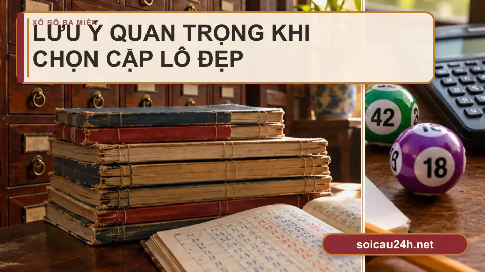 Minh họa minh họa lưu Ý Quan Trọng Khi Chọn Cặp Lô Đẹp.