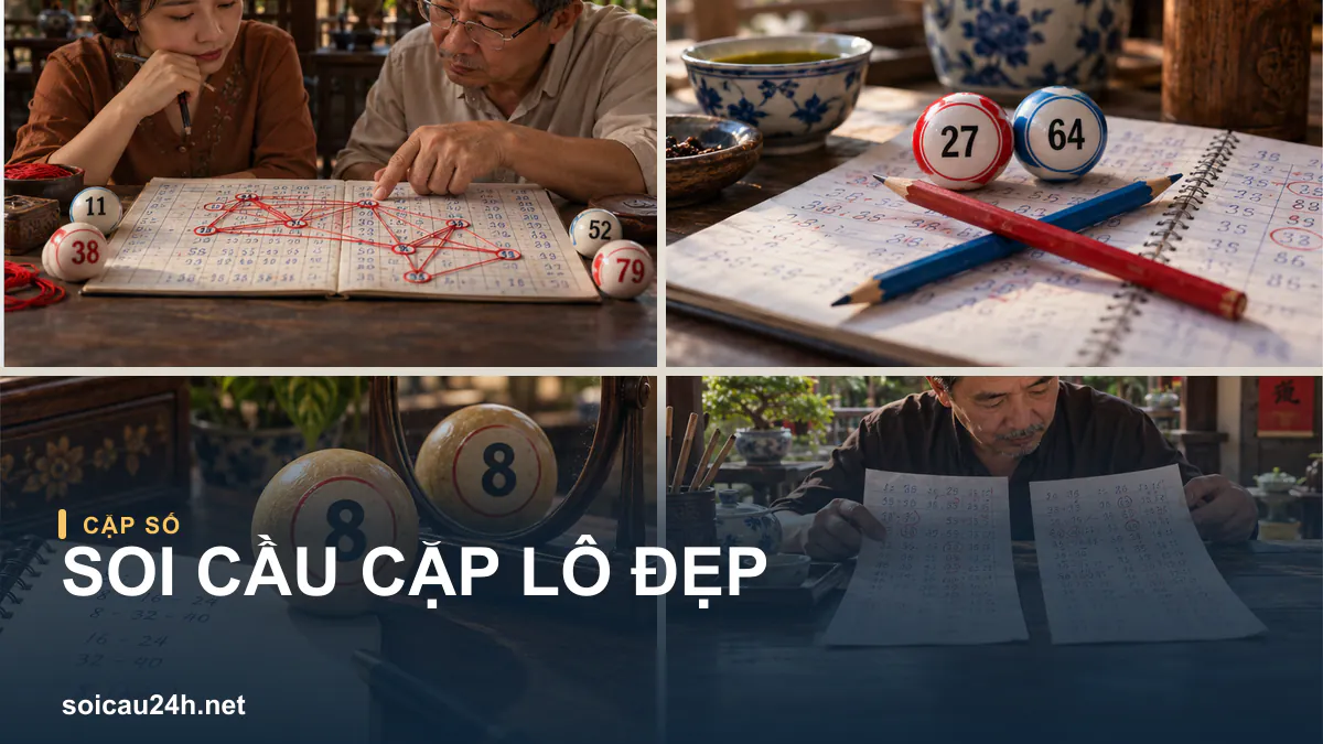 Ảnh các bộ số minh họa Soi Cầu Cặp Lô Đẹp.