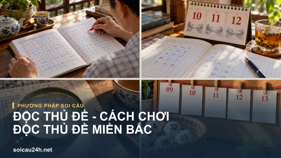 Hình minh họa Độc Thủ Đề - Cách Chơi Độc Thủ Đề Miền Bắc.