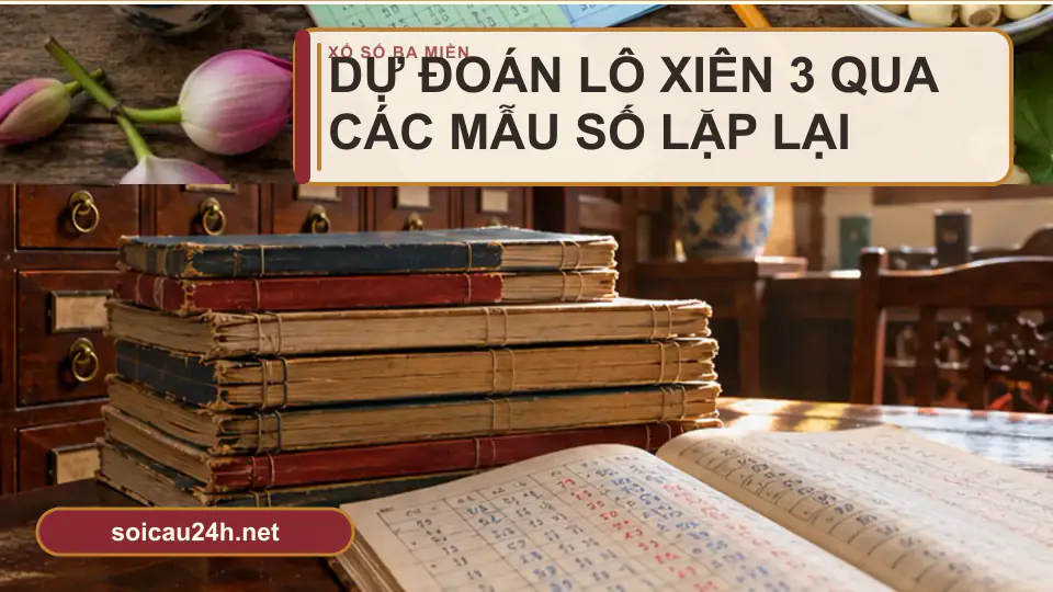 Minh họa minh họa dự Đoán Lô Xiên 3 Qua Các Mẫu Số Lặp Lại.