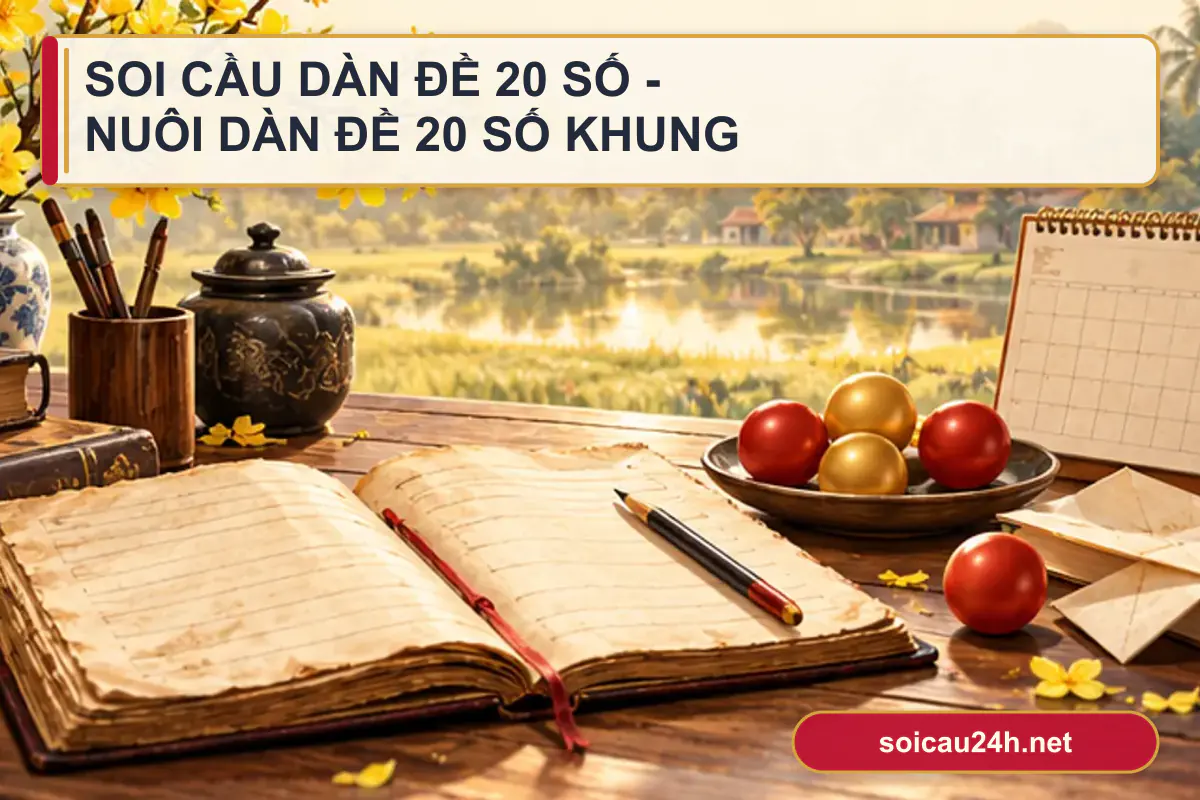 Sơ đồ minh họa soi Cầu Dàn Đề 20 Số - Nuôi Dàn Đề 20 Số Khung 3 Ngày.