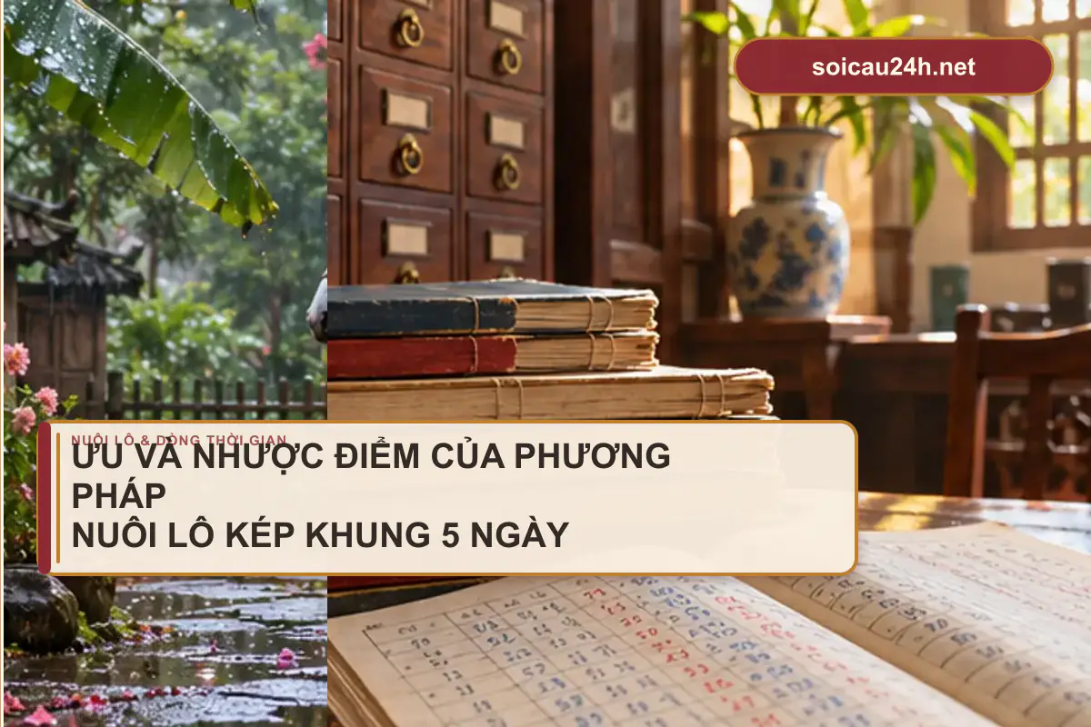 Sơ đồ minh họa ưu và nhược điểm của phương pháp nuôi lô kép khung 5 ngày.