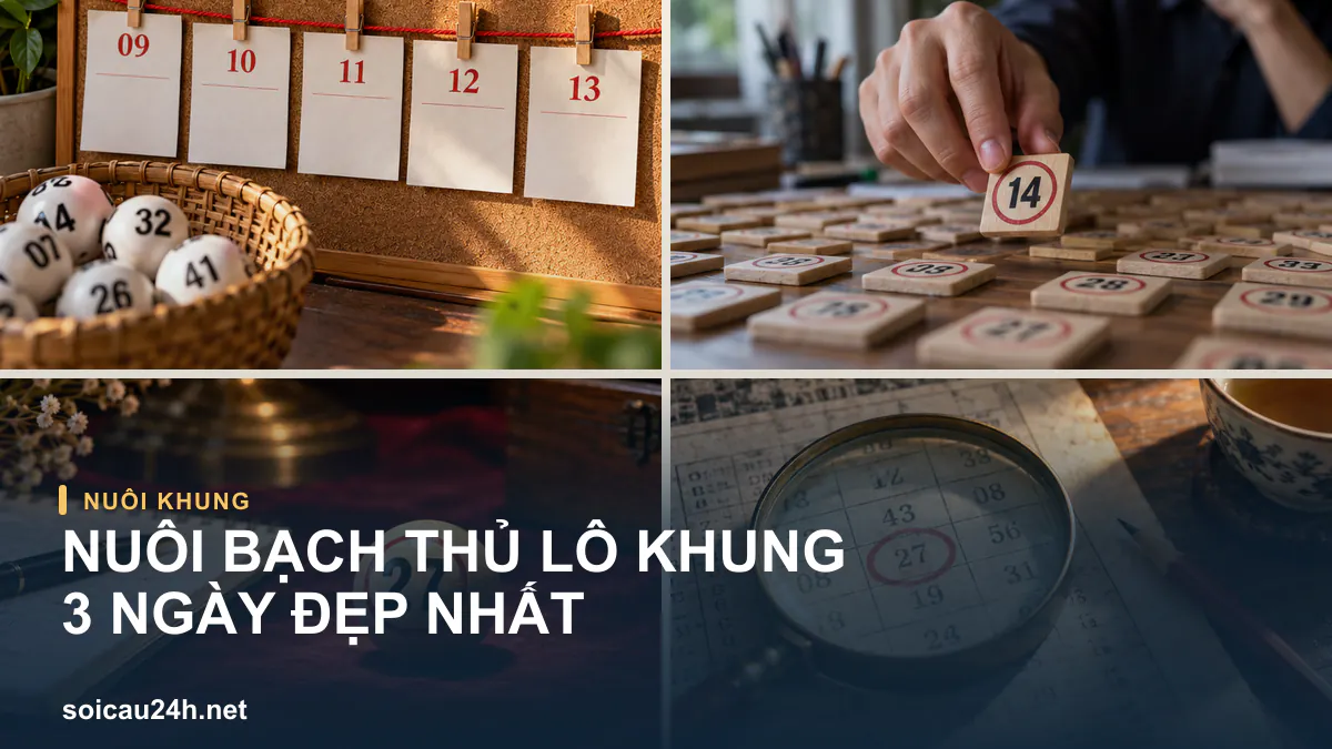 Ảnh lịch và sổ theo dõi minh họa Nuôi bạch thủ lô khung 3 ngày đẹp nhất.