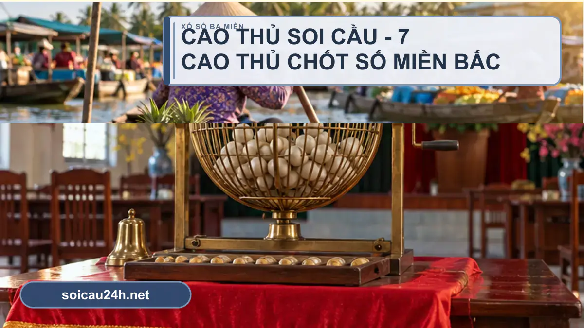 Minh họa cao thủ soi cầu - 7 cao thủ chốt số miền bắc theo phong cách xổ số Việt Nam.