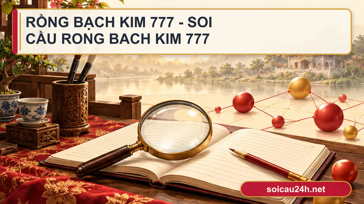 Minh họa rồng bạch kim 777 - soi cầu rong bach kim 777 theo phong cách xổ số Việt Nam.