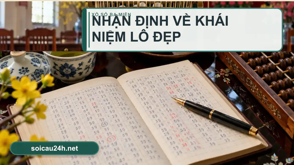 Minh họa minh họa nhận định về khái niệm lô đẹp.