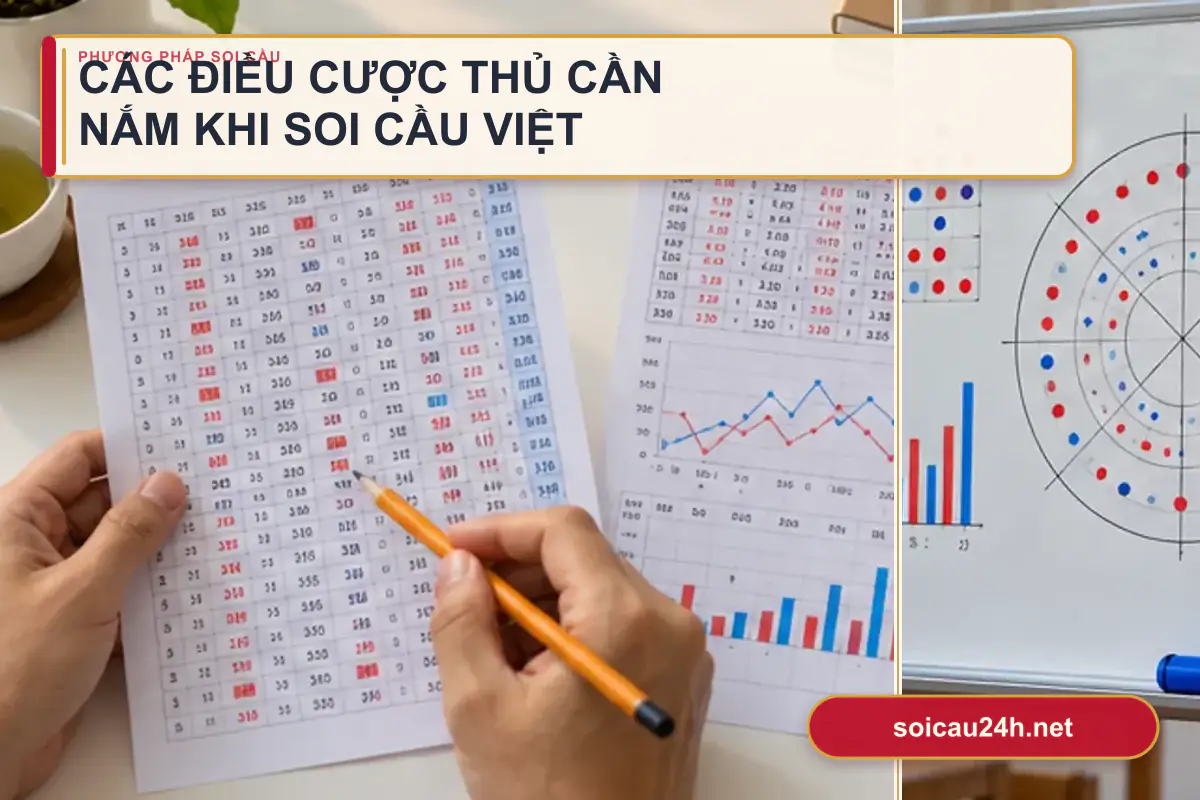 Sơ đồ minh họa các điều cược thủ cần nắm khi soi cầu Việt.