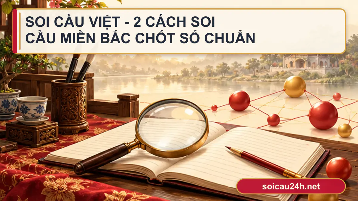Minh họa soi cầu việt - 2 cách Soi cầu Miền Bắc chốt số chuẩn theo phong cách xổ số Việt Nam.