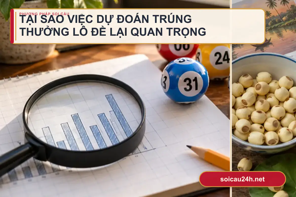 Sơ đồ minh họa tại sao việc dự đoán trúng thưởng lô đề lại quan trọng.