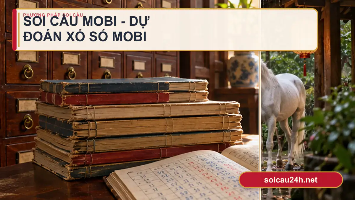 Minh họa soi cầu Mobi - Dự đoán xổ số mobi theo phong cách xổ số Việt Nam.