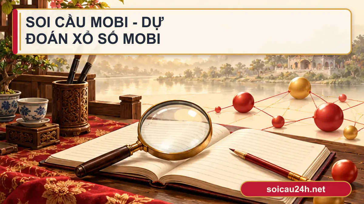 Minh họa soi cầu Mobi - Dự đoán xổ số mobi theo phong cách xổ số Việt Nam.