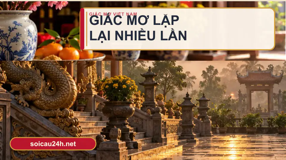 Minh họa minh họa giấc mơ lặp lại nhiều lần.