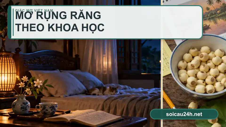 Minh họa minh họa mơ rụng răng theo khoa học.
