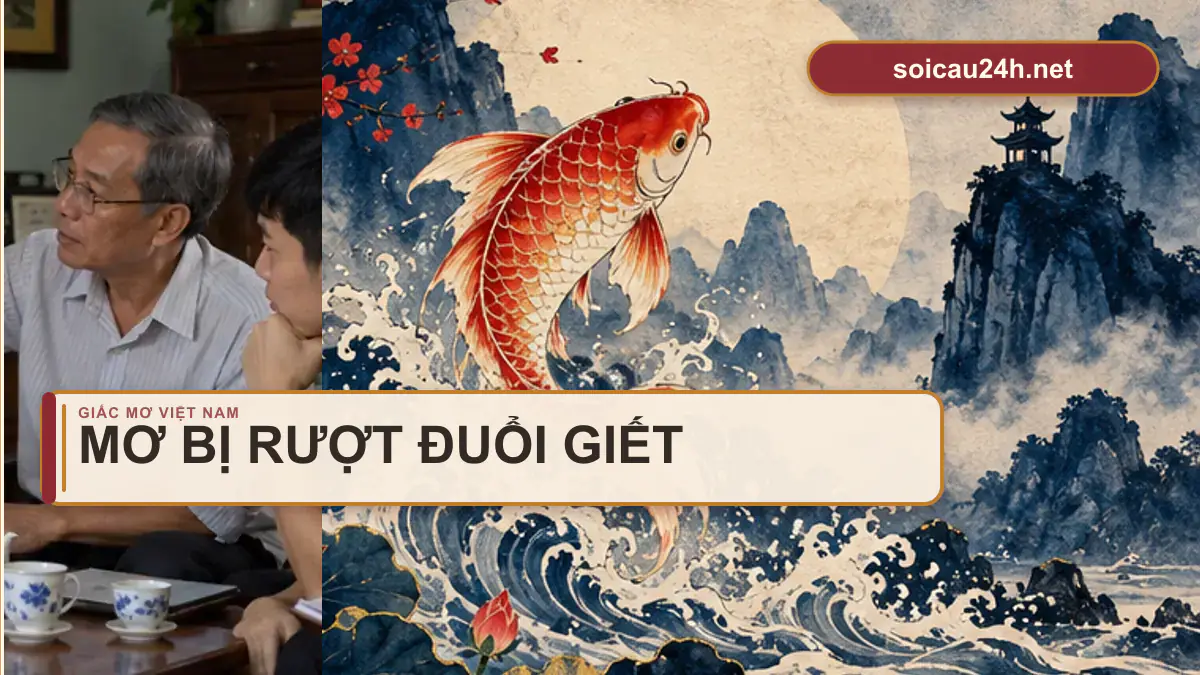 Minh họa mơ Bị Rượt Đuổi Giết theo phong cách xổ số Việt Nam.