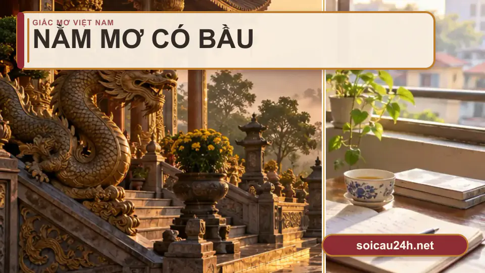 Minh họa minh họa nằm Mơ Có Bầu.