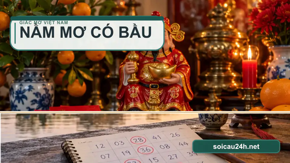 Minh họa minh họa nằm Mơ Có Bầu.