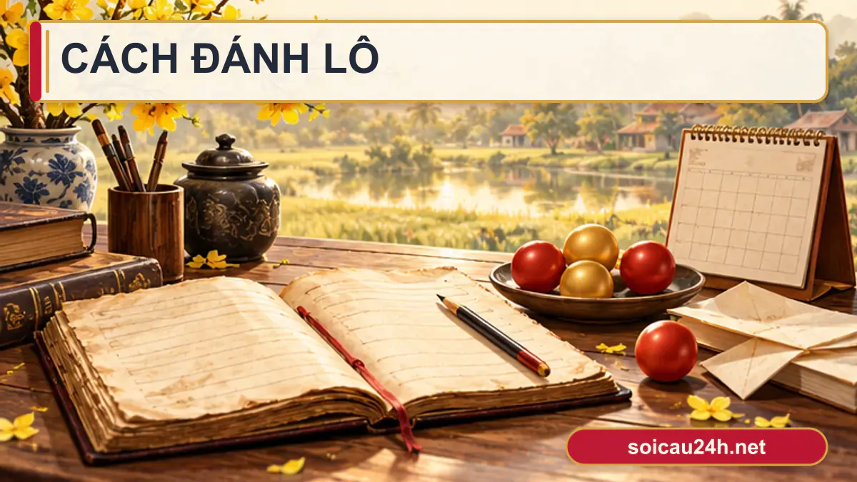 Minh họa cách Đánh Lô theo phong cách xổ số Việt Nam.